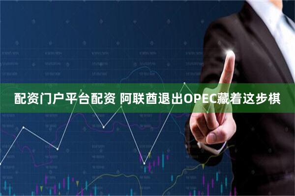 配资门户平台配资 阿联酋退出OPEC藏着这步棋